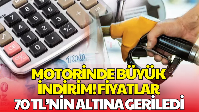 Akaryakıtta Sürpriz İndirim! Fiyatlar 70 TL’nin Altına Geriledi
